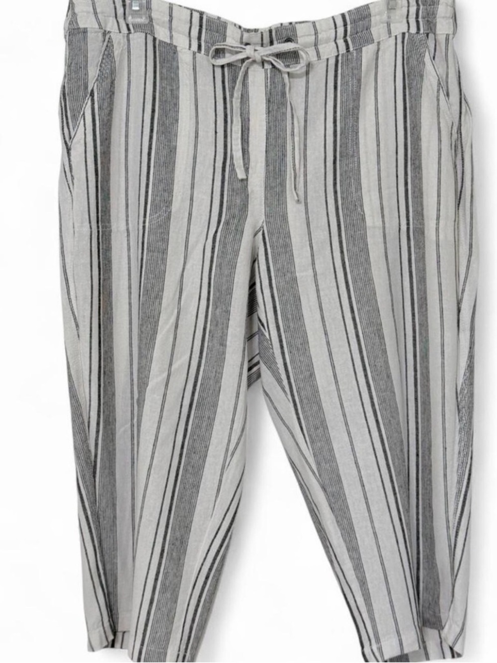 Per Se Linen Blend Capris